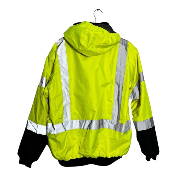 Majestic High Visibility Safety Jacket Class 3 Yellow Workwear Mens M - Picture 5 of 15